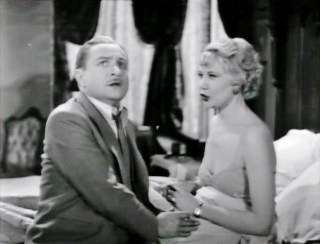Ernest Truex, Una Merkel, "Whistling in the Dark" (MGM, 1933, dir. E. Nugent). PDVD_054
